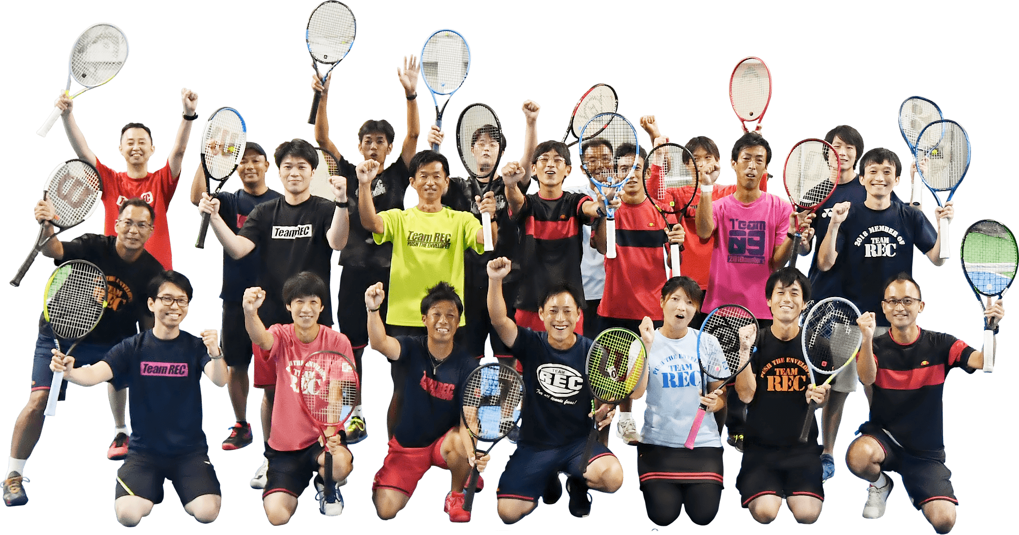 レックテニススクールのコーチ達